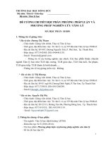 Đề cương chi tiết học phần: Phương pháp luận và phương pháp nghiên cứu tâm lý