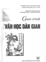 giáo trình văn học dân gian 