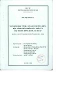 Xác định độc tính cấp, bán trường diễn, độc tính trên nhiễm sắc thể của bài thuốc đông dược guticap