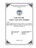 Hoàn thiện kế toán tiền lương và các khoản trích theo lương tại Công ty cổ phần xây lắp thương mại Phúc An