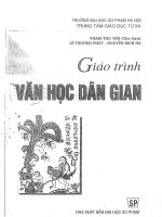 GIÁO TRÌNH VĂN HỌC DÂN GIAN