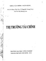 GIÁO TRÌNH THỊ TRƯỜNG TÀI CHÍNH NĂM 2011