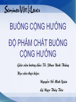 Vật lí Laser - Buồng cộng hưởng và độ phẩm chất của buồng cộng hưởng 1