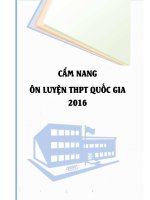 Cẩm Nang Ôn Luyện THPT Quốc gia 2016