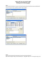 PHẦN mềm dự TOÁN ACITT 2007   NHỮNG câu hỏi THƯỜNG gặp