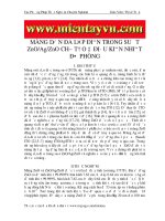 Vật lý màng mỏng -Màng đa lớp ZnO-Ag-ZnO