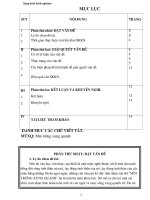 SKKN một số biện pháp làm quen với môi trường xung quanh 