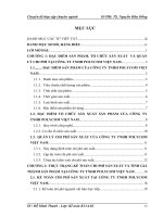 Hoàn thiện kế toán chi phí sản xuất và tính giá thành sản phẩm tại Công ty Trách Nhiệm Hữu Hạn Polycom Việt Nam