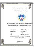 Hoàn thiện kế chi phí sản xuất và tính giá thành sản phẩm tại công ty CP đường bộ 240-CIENCO 1