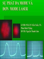 Vật lí Laser - Sự phát đơn mode và đa mode