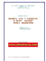 Vật lý màng mỏng -Màng ITO