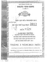 tuyển tập đề thi thử đại học môn văn