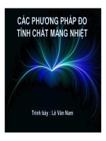 Vật lý màng mỏng - Các phương pháp đo tính chất màng nhiệt