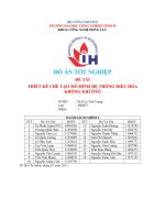 Đồ án tốt nghiệp thiết kế chế tạo mô hình hệ thống điều hòa không khí ô tô