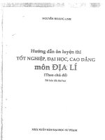 hướng dẫn ôn luyện thi tốt nghiệp, đại học, cao đẳng môn địa lý