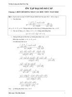 Tài liệu ôn tập môn đại số sơ cấp