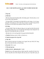 Giáo án địa lý 10 bài 17 thổ nhưỡng quyển  các nhân tố hình thành thổ nhưỡng