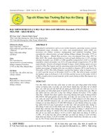 Đặc điểm sinh sản cá đục bạc Sillaga sihama (Forsskal, 1775) ở đầm Nha Phu - Khánh Hòa