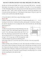 Đề thi chính thức cuộc thi toán học trẻ quốc tế CIMC 2015