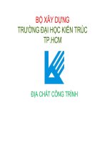 Nội dung ôn tập và kiểm tra môn địa chất công trình