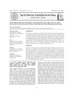 Quản trị rủi ro thanh khoản - Giải pháp để thực hiện tái cấu trúc ngân hàng thương mại cổ phần trên địa bàn Thành phố Hồ Chí Minh