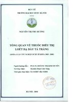 Tổng quan về thuốc điều trị loét dạ dày tá tràng