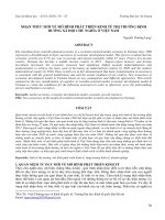 Nhận thức mới về mô hình phát triển kinh tế thị trường định hướng Xã hội chủ nghĩa của Việt Nam