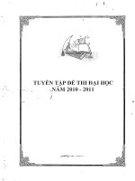 tuyển tập đề thi đại học năm 2010-2015