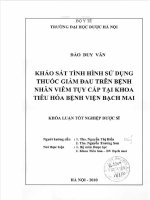 Nghiên cứu triển khai mô hình gây tăng acid uric máu trên động vật thực nghiệm và đánh giá tác dụng hạ acid uric máu của hy thiêm thảo và phổ phục linh