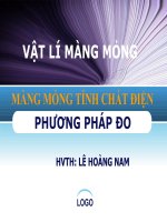 Vật lý màng mỏng -Đo màng điện