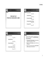 Bài giảng chương II các thiết bị chính trong nhà máy điện và trạm biến áp (phần bài tập)