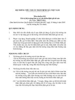 Tiêu chuẩn số 1 thẩm định giá Việt Nam