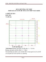 Đồ án bê tông cốt thép thiết kế sàn sườn bê tông cốt thép toàn khối