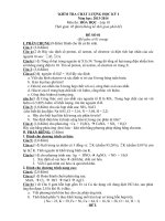 KIỂM TRA CHẤT LƯỢNG học kì i năm học 2013 2014 môn hóa học lớp 10 có đáp án