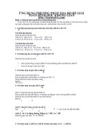 Ứng dụng phương pháp tọa độ trong bài toán hình không gian ôn thi đại học