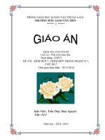 Giáo án phát triển nhận thức trẻ mầm non