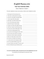 Order of adjectives in english 2 