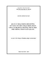 Rèn luyện kỹ năng đưa yếu tố biểu cảm vào văn bản nghị luận cho học sinh lớp 8 thông qua hệ thống bài tập 