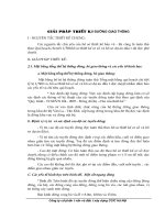 GIẢI PHÁP THIẾT kế ĐƯỜNG GIAO THÔNG