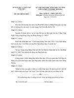 ĐỀ THI CHỌN học SINH GIỎI cấp TỈNH lớp 11 THPT năm học 2013 1014, môn THI LỊCH sử 