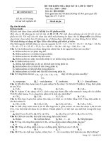 KIỂM TRA CHẤT LƯỢNG học kì II lớp 11 THPT năm học 2014 2015 môn THI hóa học