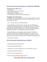 Đề thi tuyển ngân hàng hàng hải việt nam 