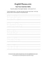 trace the letters of the english alphabet with lines p to t 