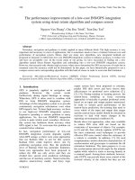 Proceedings VCM 2012 38 the performance improvement of a low cost INSGPS integration