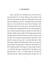 Tiểu luận  lạm phát 