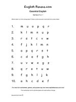 alphabet fun 1 material for english lessons 