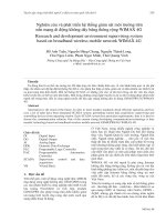 Proceedings VCM 2012 43 nghiên cứu và phát triển hệ thống giám sát môi trường trên