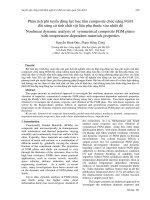 Proceedings VCM 2012 57 phân tích phi tuyến động lực học tấm composite chức năng FGM