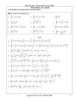 Chuyên đề tích phân luyện thi đại học, luyên thi quốc gia và ôn thi học sinh giỏi môn toán
