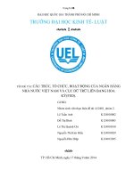cấu trúc tổ chức hoạt động của ngân hàng nhà nước việt nam và cục dự trữ liên bang hoa kỳ